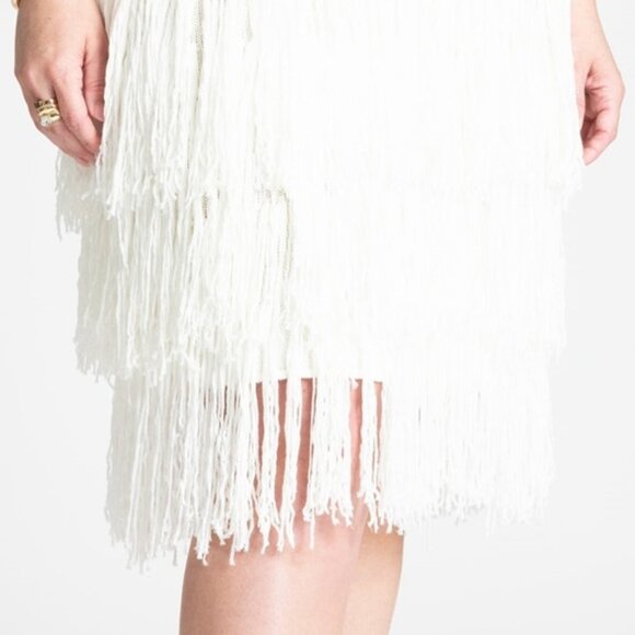 Eloquii Fringe Sweater Mini Dress NWT - Picture 3 of 3